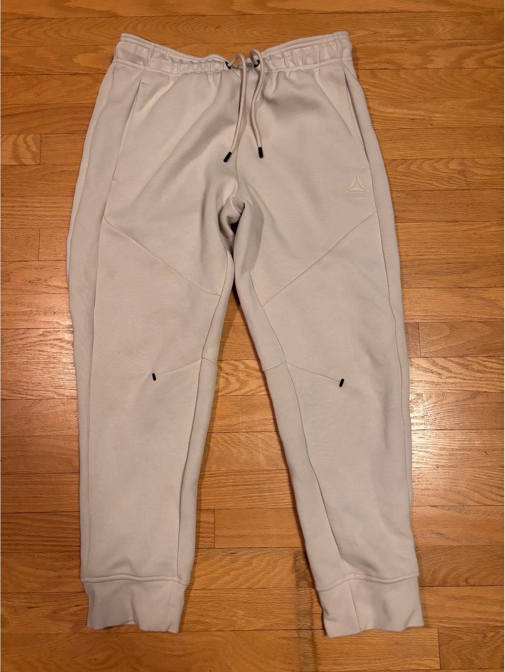 Reebok Light Beige Jogger Sweatpants Size L